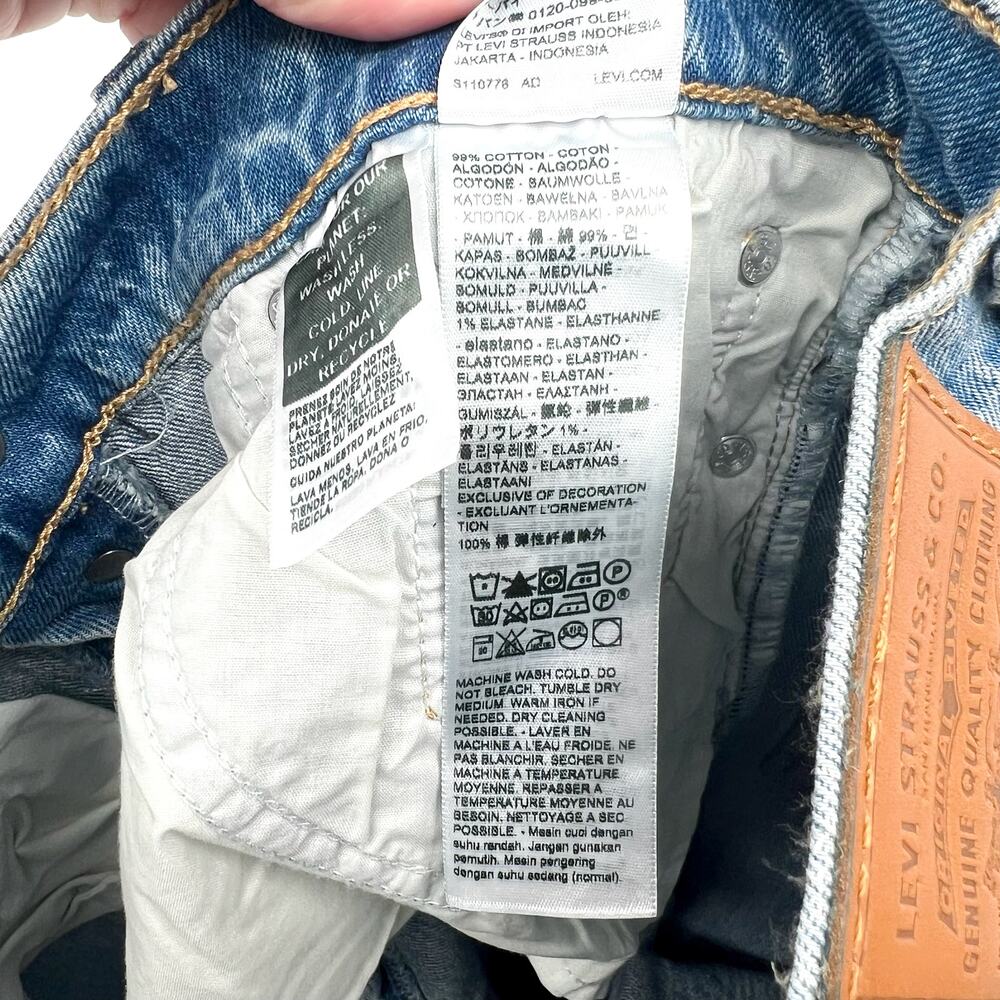 LEVI'S Womens Wedgie Straight Jeans 29x28 US 8 Calling All Blue 34964-0178 NWT - Picture 14 of 14
